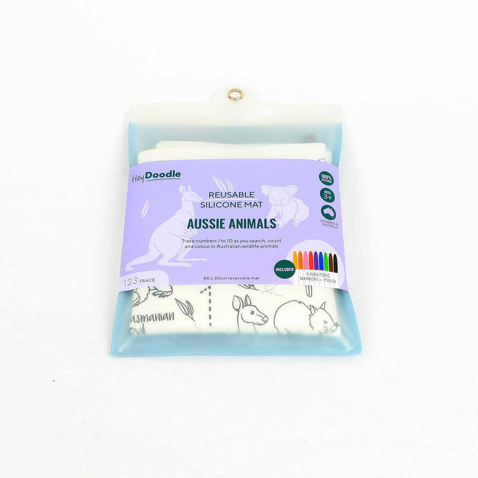 Reusable Silicone Mat - Aussie Animals