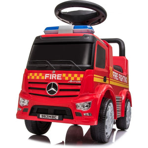 Mercedes Benz Antos Foot to Floor Fire Truck Ride On