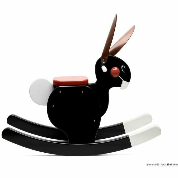 Wooden Rabbit Rocker - Black