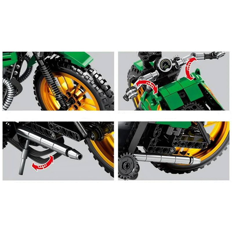 Remote Controlled Motorbike 444pcs